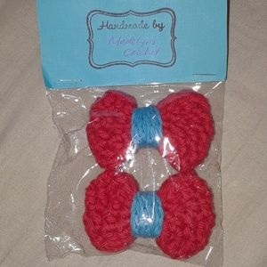 Handmade crochet bows